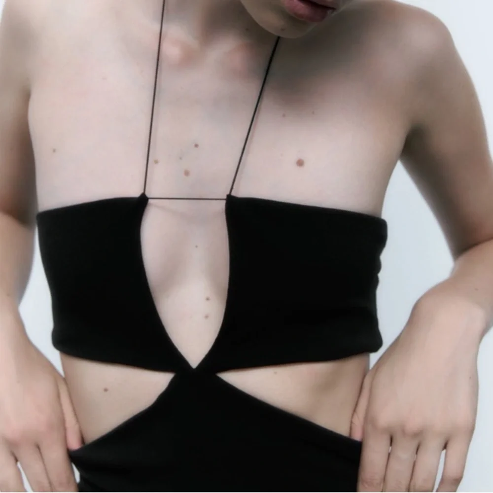 NEW! Zara Black Cutout Dress - Picture 2 of 10